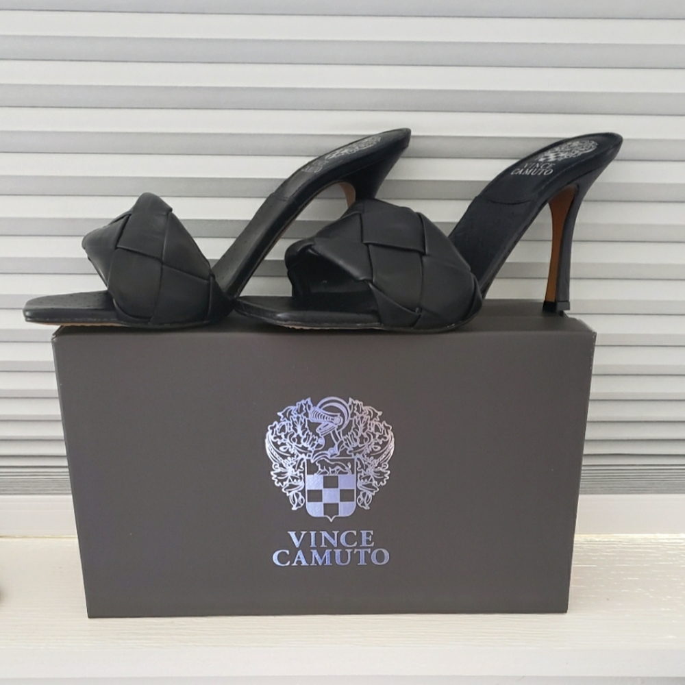 Vince Camuto shoes 3" heels black never worn size9 pd $80 sell $45